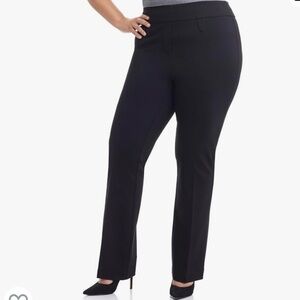 Rekucci Curvy Woman Secret Figure Knit Bootcut Plus Size Pant w/Tummy Control